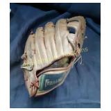 Baseball Mitt marked Franklin Hand Crafted in