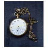 Marked Elgin Pocket Watch with Chain