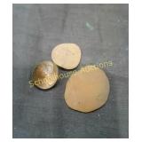 Pennies 2 flat and 1 Shot