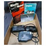 Flat of 3 Cameras with Books