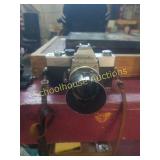 Minolta SR T 101 camera and case