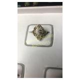 Cross ring marked 925