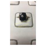 10k gold ring Black stone