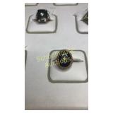 Gold? Ring black stone I couldn