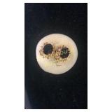 Beautiful black stone earrings on gold? Can