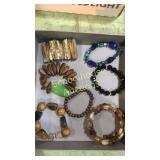 Flat of assorted bracelets