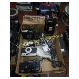 Flat of cameras and accessories