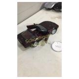1993 Franklin Mint Ruby Red Corvette top is