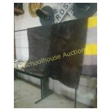 Horse hair blanket. Dark brown color