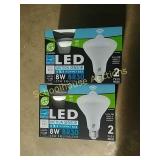 2 boxes of led motion sensor bulbs