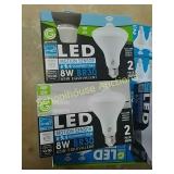 2 boxes of led motion sensor bulbs