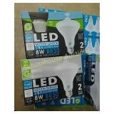 2 boxes of led motion sensor bulbs