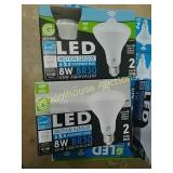 2 boxes of led motion sensor bulbs
