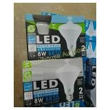 2 boxes of led motion sensor bulbs