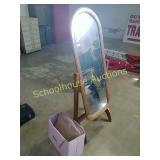 Floor mirror approx 5ft tall bonus bag of bags