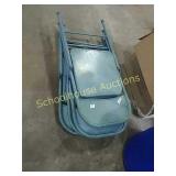 Set of 4 matching folding chairs