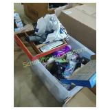 Big tote of bathroom items