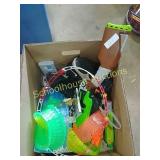 Box of miscl toys, some nerf