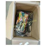 Assorted cords & pencils & more