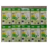 10 shatter resistant 75 watt LED bulbs