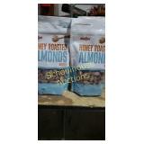 2 bags of honey roasted almonds