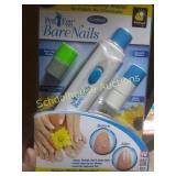 Battery operated nail care system.