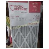 14 by 25 by 1 furnace filters. 2 to a pack