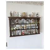 Shelf with collectible figures