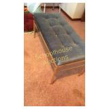 Long blue and 'gold' ottoman 16'x37'