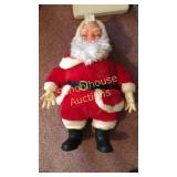 Old school plush and plastic (silicone) Santa!