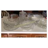 Great glassware, bowls and platters and dishes Of