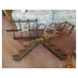 Group of 3 wood shelves