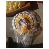 Plastic light up turkey decoration