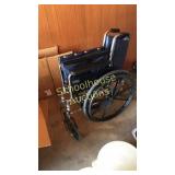 Invacare tracer EX2  large blue wheel chair