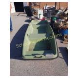 Plastic Intruder 12 (2) person john boat. In like