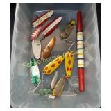 Flat of Vintage Spinners & Lurex14 some marked