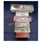 Vintage Lures & Spinners x6 still in box some