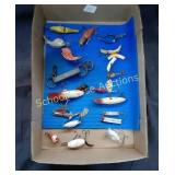 Flat of Vintage Lures x20 some Marked