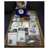 Flat of all different Sizes of Fishing Hooks