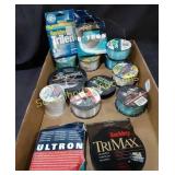 Spools of Fishing Line x12