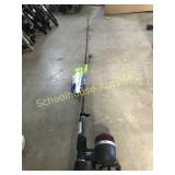 Johnson triggerfish maroon rod and reel with tags