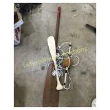 Boat oar and misc