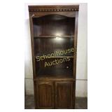 Large shelf with cabinet at the bottom 76"Tx30"Wx