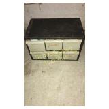 Little plastic tackle organizer  box w/goodies