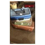 Three tackle boxes of love two metal one plastic