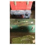 Medium metal tackle box chalk full of goodies