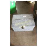 Interesting little metal box with chain handle