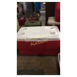 Large Coleman cooler packed with fishing love!