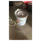 Metal Minnow bucket with rope