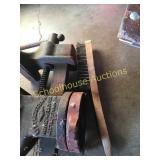 Rusty vise and a wire brush to clean that baby up